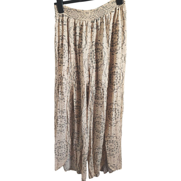 Eloise Bohemian Wide Pants Peach Womens Size Medium - Picture 2 of 7